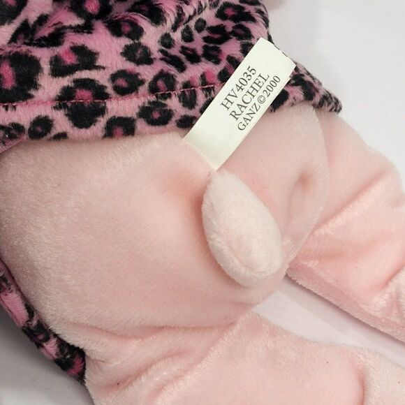 Ganz 2000 Rachel Bear 12" Velvet Leopard Coat VG Plush - Picture 6 of 9